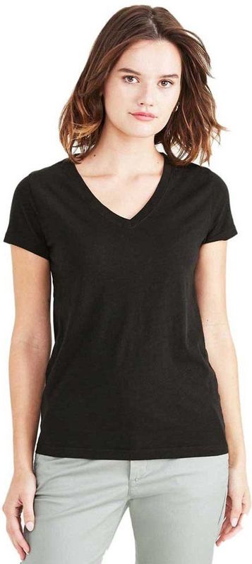 Dockers - A1759 - T-shirt - Zwart - Korte Mouwen - V-hals