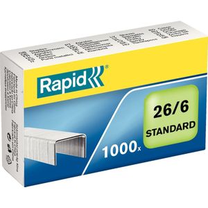 Rapid Standaard Gegalvaniseerd 26/6 Nietjes - 1000 Nietjes