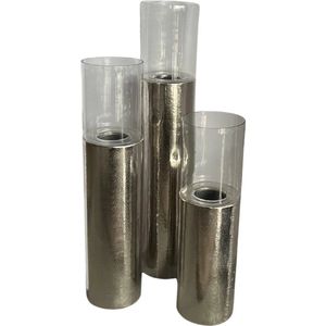 3 delig windlicht