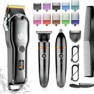 Equivera Professionele Tondeuse - Tondeuse Set - Trimmer Set - Draadloos - Trimmer Voor Mannen - Haartrimmer - Baardtrimmer