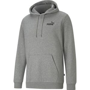 PUMA ESS Small Logo Hoodie FL Heren Trui - Grijs - Maat M