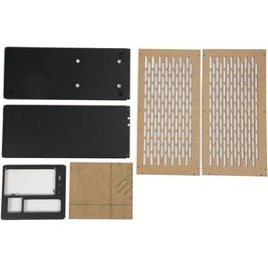 ATX Pc-behuizing, DIY TH3P4G3 Staal Acryl ITX Chassis, Ondersteuning voor Thunderbolt 3/4, Ondersteuning voor ATX/SFX/FLEX/daisy Chain-interface, 20V 3A 60W PD Opladen (G3 ATX)