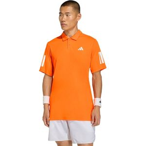 adidas Performance Club Tennis 3-Stripes Poloshirt - Heren - Oranje - 2XL
