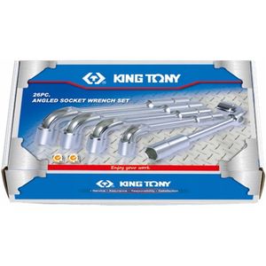 King Tony 26-delige pijptangset 6-32mm, 6/12 kant, 1826MR
