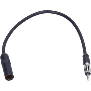 Antennekabel verlengkabel voor de autoradio, draagbaar universeel auto-accessoire, zwart.