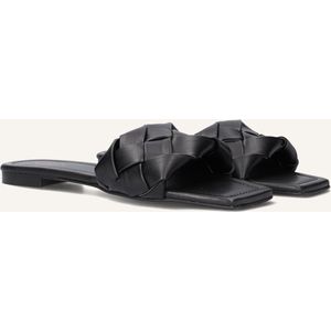 Notre-V - Model 7135 - Slippers - Zwart - Leer
