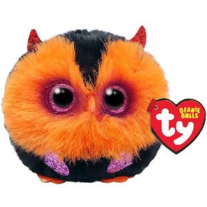 TY Teeny Puffies Halloween Owl Orange 10 cm 1 stuk