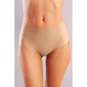 GIRDLE Naadloos Soft Hoge Taille Slips SALE-SALE (164-062) - Ondergoed Dames - Maat L - BEIGE