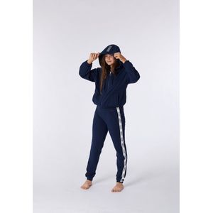 Woody huispak meisjes broek + vest - donkerblauw - 212-2-YLC-K/885 - maat 128