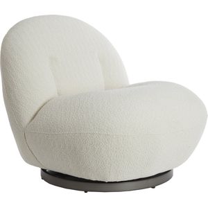 Light & Living Draaifauteuil Gumaca - Bouclé - Crème