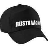 Rustaaagh fun pet zwart voor dames en heren - rustaaagh baseball cap - carnaval fun accessoire