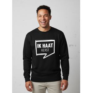 Ik Haat Kerst | Sweater - Zwart - S