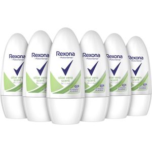 Rexona Aloe Vera Deodorant Roller - 6 x 50 ml - Voordeelverpakking