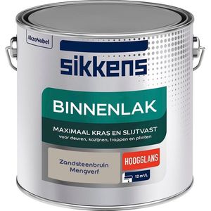 Sikkens Binnenlak - Verf - Hoogglans - Mengkleur - Zandsteenbruin - 2,5 liter