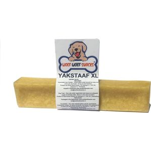 Woef Woef Snacks Hondensnacks Yakstaaf XL - 1 stuks - Kauwsnacks Vegetarisch Melk Alle honden en alle leeftijden vanaf 12kg Geen toevoegingen