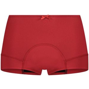 RJ Bodywear RJ dames Period Undies dames short heavy flow (1-pack), menstruatieslip, donkerrood