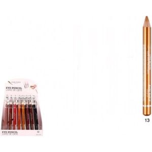 Easy Paris Cosmetics - Jumbo Oogschaduw en Oogpotlood met puntenslijper - Goud - Nummer 13 - 1 stuks
