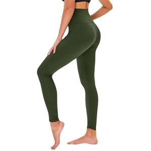Hoge Taille Leggings voor Dames - Elastische Sportbroek voor Yoga en Gym