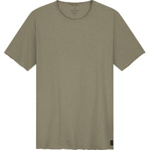Dstrezzed - Mc Queen T-shirt Melange Bruin Groen - Heren - Maat XL - Modern-fit