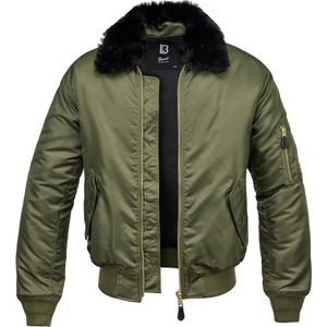 Brandit - MA2 Fur Collar Jacket - XL - Olijfgroen