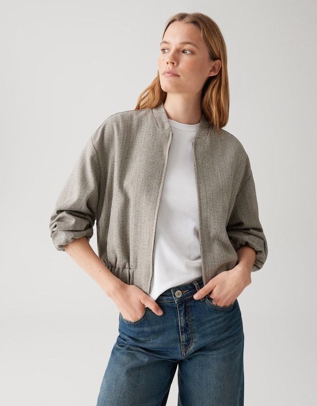 Opus - Blouson Jalea - Beige - Dames Blazer