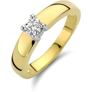 The Jewelry Collection - Ring - Bicolor - Goud - Zirkonia