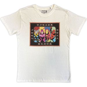 Marvel - Avengers Framed Japanese Heren Tshirt - L - Wit