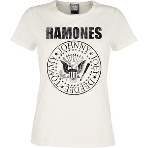 Ramones Amplified Collection - Vintage Shield Dames T-shirt - gebroken wit - L