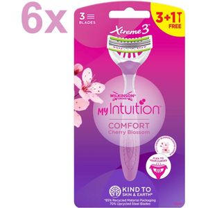 Wilkinson Sword - Xtreme 3 - My Intuition - Comfort - Cherry Blossom - Wegwerpscheermesje - 40 Stuks - Voordeelverpakking