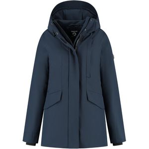Travelin' - Lisbet - Parka Winterjas - Navy - Waterdicht