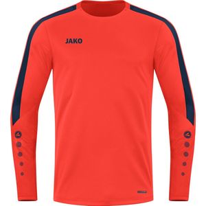 JAKO Power Sweater Kind Oranje-Marine Maat 128