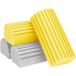 Stofspons groeven 4 stuks ribbels Clean Duster spons stofspons met groeven - huishoudelijke jaloezieën.