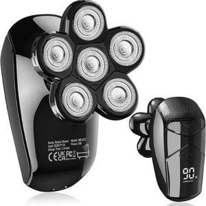Skull Shaver - Gladde en Snelle Scheerervaring - Voor Hoofd, Gezicht en Nek - Ergonomisch en Draadloos Design - Precisie en Comfort in één - Voor een Strakke Look Thuis of Onderweg