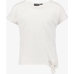 TwoDay meisjes T-shirt broderie wit - Maat 158/164