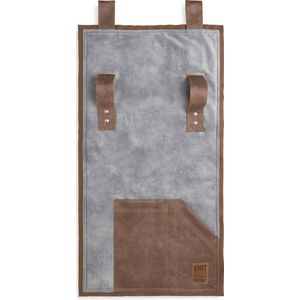 Knit Factory Dax Pocket - Wandkleed - Armleuning Organizer - Opbergzak voor bank - Licht Grijs - 100x50 cm