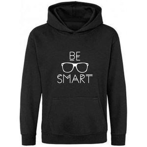 Be Friends Hoodie - Be Smart - Kinderen - Zwart - Maat 1-2 jaar