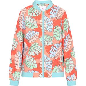 MYMO - Tussenjas - Lichtgroen - Bomberjack - Bloemenprint