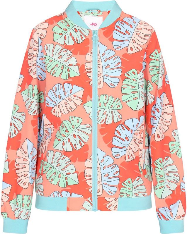 MYMO - Tussenjas - Lichtgroen - Bomberjack - Bloemenprint