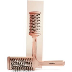 Professionele Platte Thermische Borstel - 2-in-1 Ontwart en Gladgemaakt, Hittebestendig tot 180 Graden