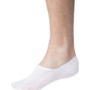 Steps Onzichtbare Sneaker Sok Man Wit Katoen BCI 4 paar