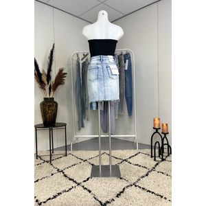 Nina | Denim Skirt, Blauw, Maat 42