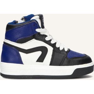 Pinocchio P1012 Sneakers Jongens - Leren Sneaker - Blauw - Maat 28