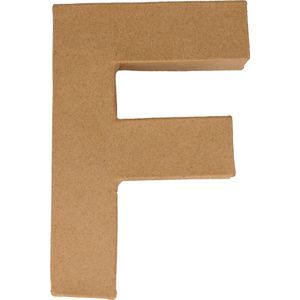 Artemio letter F papier-maché 15 cm