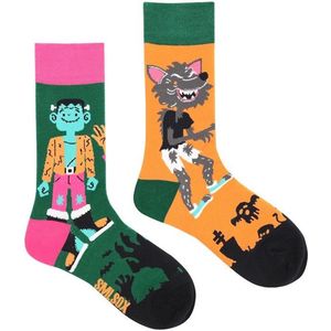 Halloween sokken - Maat 38 t/m 45 - Spooky, eng - Comfortabele sokken, geschikt voor machine was - Damesdingetjes