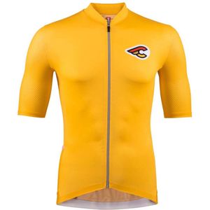 Cinelli Tempo Mesh Korte Mouw Wielertrui Geel XL Man