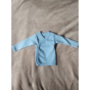 ISI Mini overslag t-shirt lange mouwen lichtblauw maat 44/48 (prematuur)