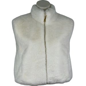 Luxe Dames Faux Fur Bontjas – Warm en Zacht - Beschikbaar in 4 stijlvolle kleuren met zijzakken - One Size - Wit