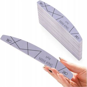 Mani King Nagelvijlen Set 25 stuks - Halve Maan 180/240