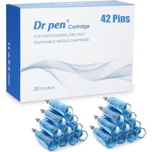 Cartridges 42 Pins voor Huidverzorging - 20 Stuks voor Acne Littekens, Striae, Rimpelverwijdering