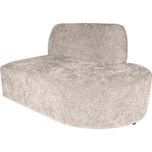 PTMD Lujo sofa white 9852 fiore fabric right ottoman